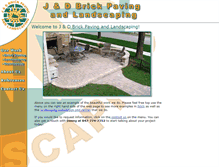 Tablet Screenshot of jdbrickpaving.com